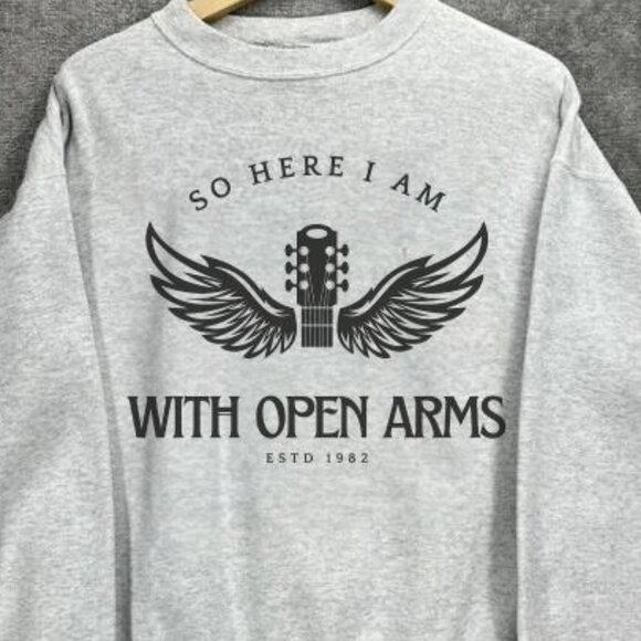 Journey Open Arms Album Vintage Sweatshirt, Journey Band Pullover Retro Fan Gift - Picture 2 of 4